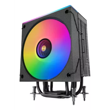 Ilmanjäähdytin TACENS Mars Gaming MCPU-LCD, 120 mm tuuletin, TDP 300 W, tukee LGA1700/1200/115x/1366 ja AM4/AM5, musta