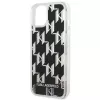 Karl Lagerfeld KLHCP14MLMNMK iPhone 14 Plus 6.7 kova kuori musta / musta Liquid Glitter Monogram