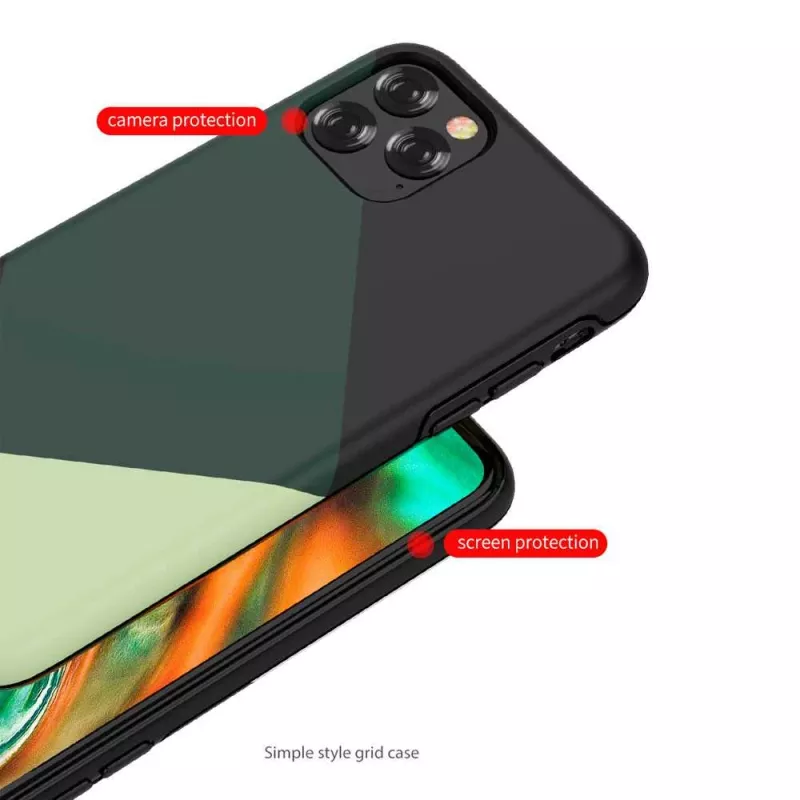 Suojakotelo Devia iPhone 11 Pro Max -puhelimelle – vihreä yksinkertainen muotoilu