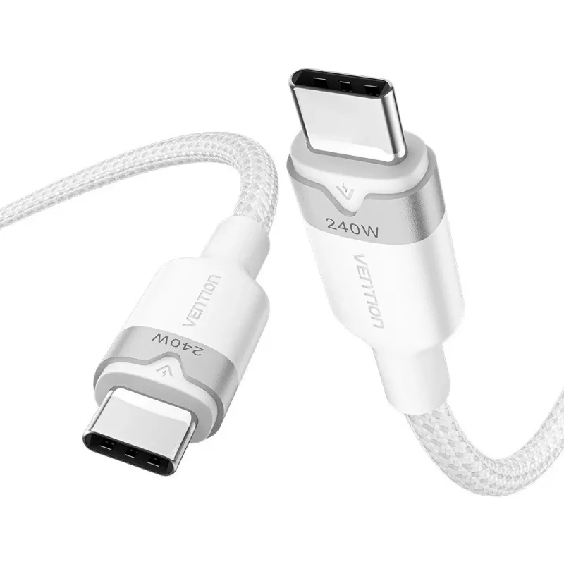 USB-C-C 2.0 Vention PD 3.1 5A 240W 2 m WH kaapeli