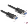 USB-kaapeli DeLOCK 80997 USB 3.2 Gen 1 1 m USB A musta