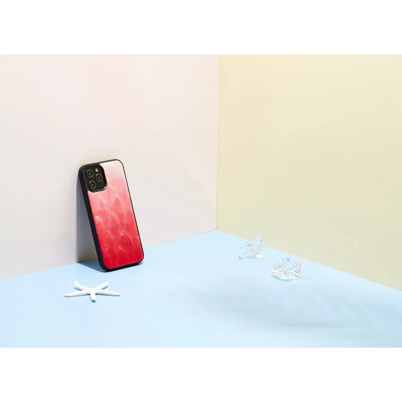 iKins suojakotelo Apple iPhone 12 / 12 Pro, pink lake mustalla reunuksella