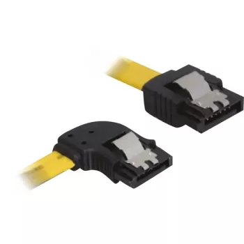 DeLOCK Cable SATA - Serial ATA -kaapeli - Serial ATA 150/300 - Serial ATA, 7-napainen - Serial ATA, 7-napainen - 30 cm - vasen kulmaliitin, 90 astetta