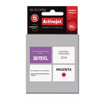 Mustekasetti ActiveJet AB-3619MNX yhteensopiva Brother LC3619M XL magenta 20 ml suuri (XL) riitto