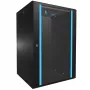 Seinäkiinnitteinen räkki Extralink Rackmount-kaappi 18U 600x600 musta avainlukko