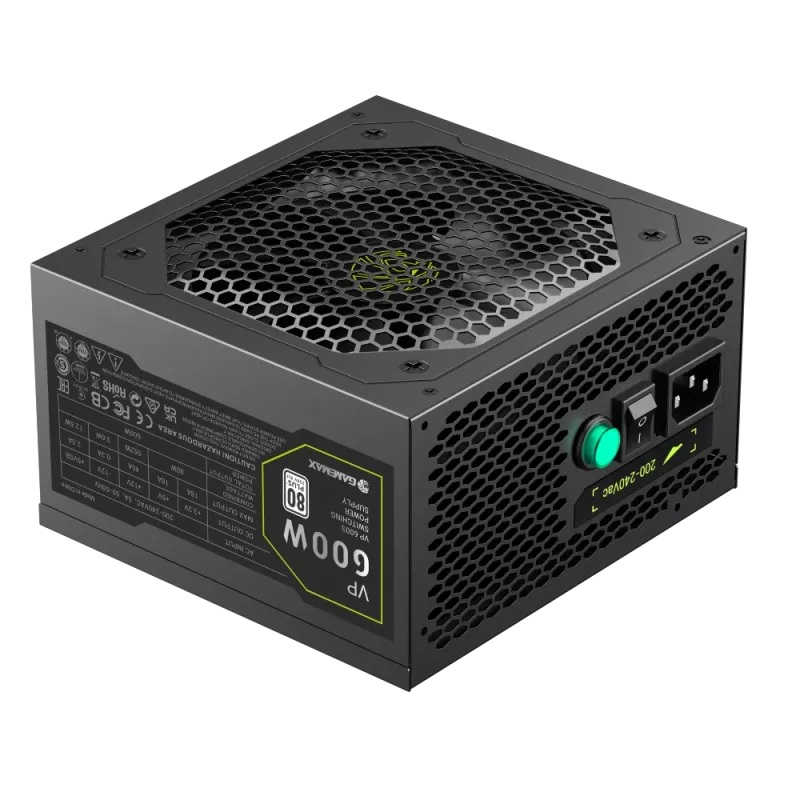 Gamemax-virtalähde, 80 PLUS, Standard | VP 600S | 600 W