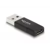 DeLOCK 60001 adapteri USB A USB C musta