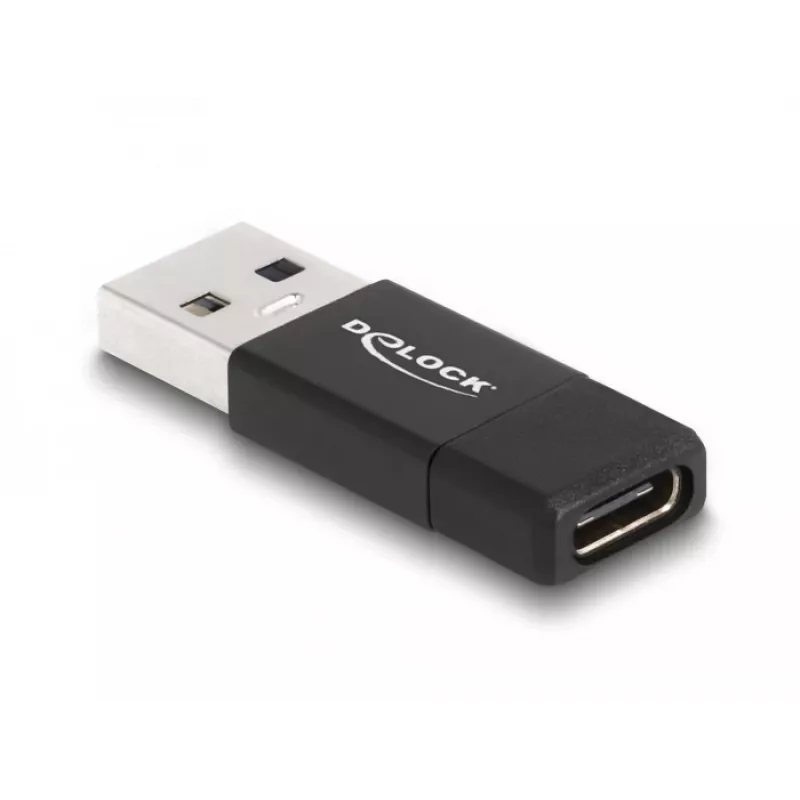 DeLOCK 60001 adapteri USB A USB C musta