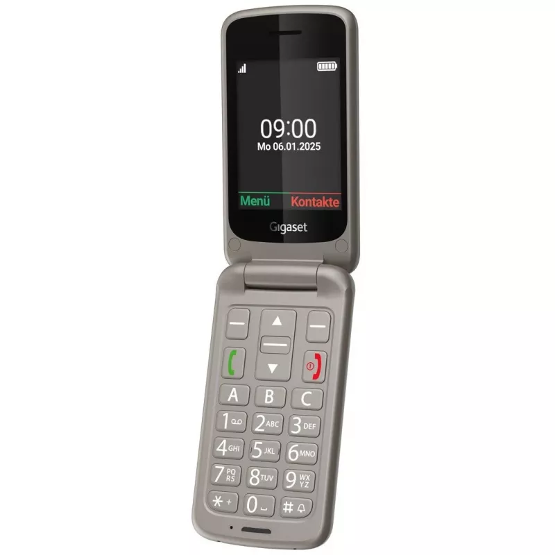 Gigaset GL595 simpukkapuhelin, 2,8 tuumaa, hopea