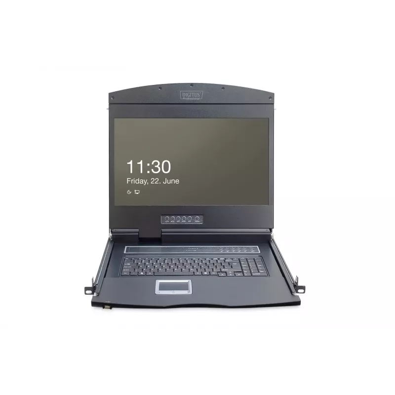 DIGITUS DS-72211-3US 19 tuuman 16-porttinen LCD KVM -räkkikonsoli