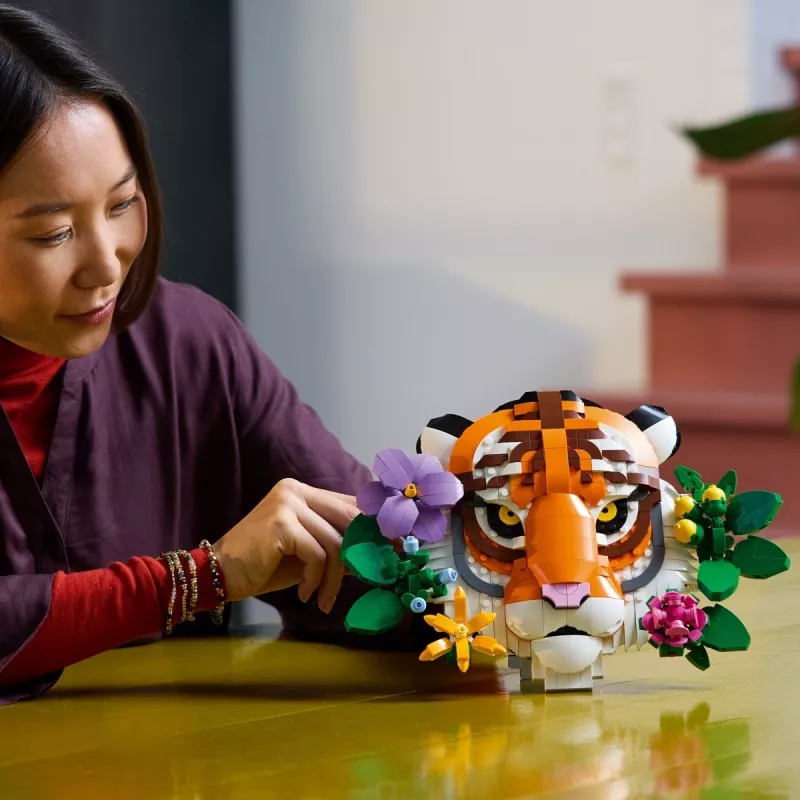 Rakennuslelu LEGO Art Fauna Collection Tiikeri setti 31217 – rakennettava tiikerimalli