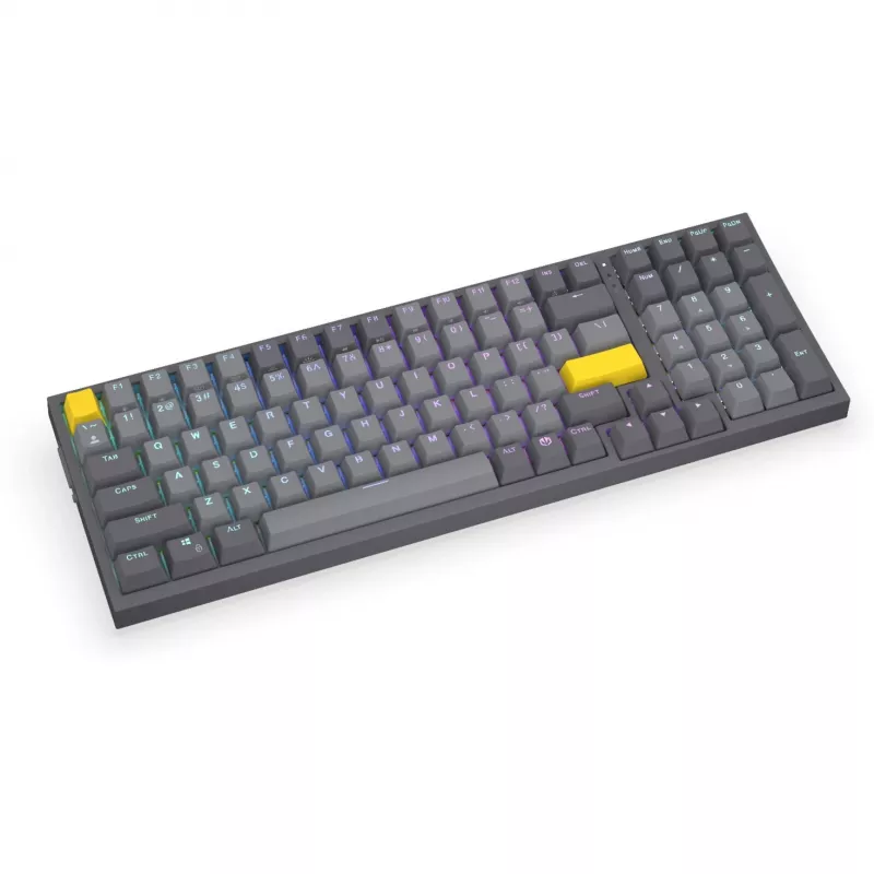 Celeris 1800, pelinäppäimistö harmaa, US-asettelu, ENDORFY Yellow Gateron