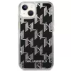 Karl Lagerfeld KLHCP14MLMNMK iPhone 14 Plus 6.7 kova kuori musta / musta Liquid Glitter Monogram