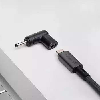 Akyga AK-ND-C05 lataussovitin USB-C – DC 3,5 x 1,35 mm kannettaville tietokoneille, 18,5–20 V, 100 W