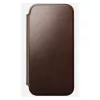 Nomad Modern Leather Folio -puhelinkotelo iPhone 17 Pro Max — ruskea, nahka, 6,3