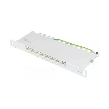 Good Connections Patchpanel 10Cat. 6A 8-P. 0,5HE vaaleanharmaa