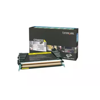 Lexmark - värikasetti - 1 x keltainen - 6000 sivua - LRP / LCCP (C734A1YG)