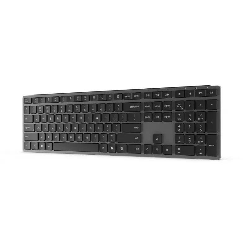 Langaton monilaitenäppäimistö Lenovo 700, US-englanti-asettelu, Bluetooth, Luna Grey