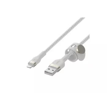 Belkin BOOST CHARGE - Lightning-kaapeli - USB uros – Lightning uros - 3 m - valkoinen - Apple iPad/iPhone/iPod (Lightning)