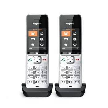 Gigaset COMFORT 500HX duo Analoginen/DECT-puhelin numeronäytöllä musta, hopea
