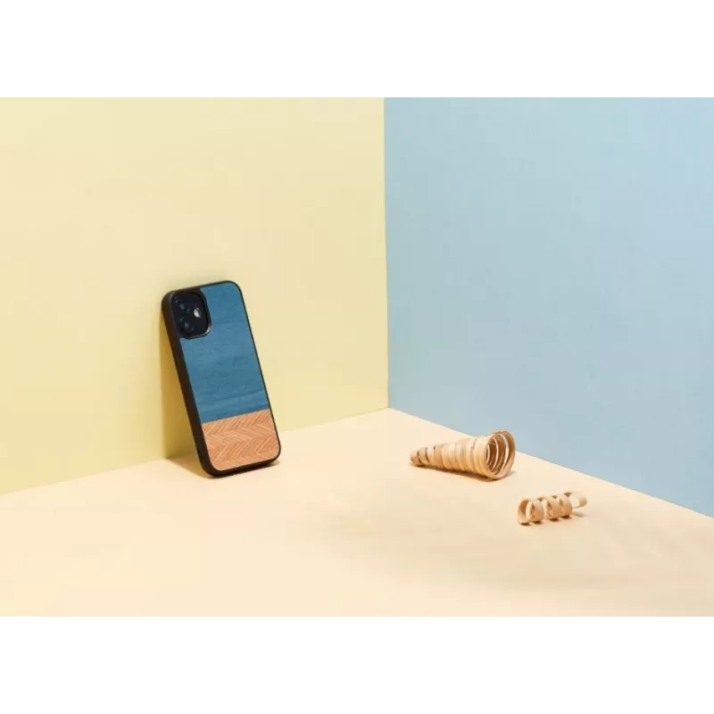 Man and wood -puhelinkotelo iPhone 12 mini — denim musta