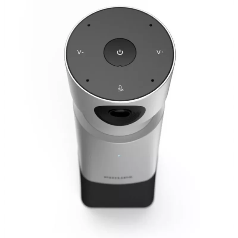 Philips PSE0550 SmartMeeting kannettava 4K-videoneuvottelukamera sisäänrakennetulla mikrofonilla, 30 kuvaa/s, USB, musta/hopea