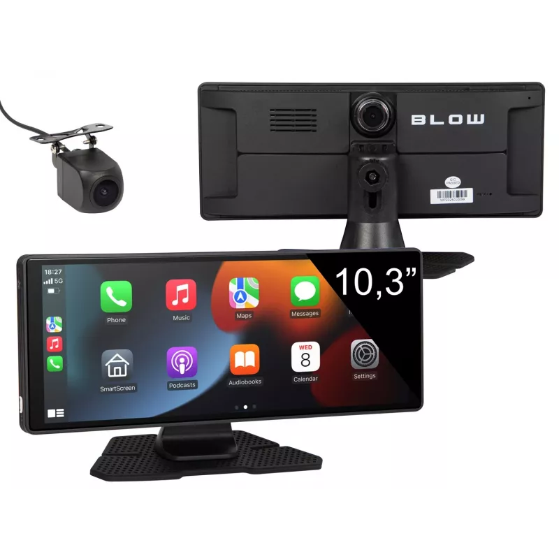 Multimedia-asema BLOW Wireless CarPlay5.0 malli 78-430# – langaton Apple CarPlay -multimediajärjestelmä autoon
