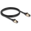 Verkkokaapeli DeLOCK RJ45 Cat.6A uros-uros S/FTP 1 m musta