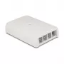 DeLOCK 67053 Keystone-pintarasiansa, 4-porttinen, valkoinen
