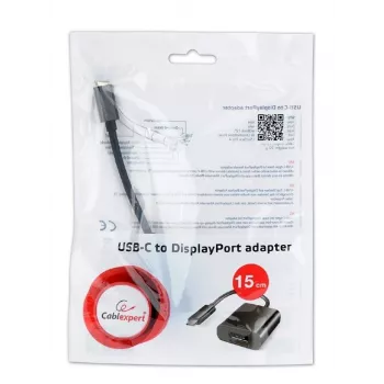 Gembird a-CM-DPF-01 USB-näytönohjainadapteri 3840 x 2160 pikseliä musta