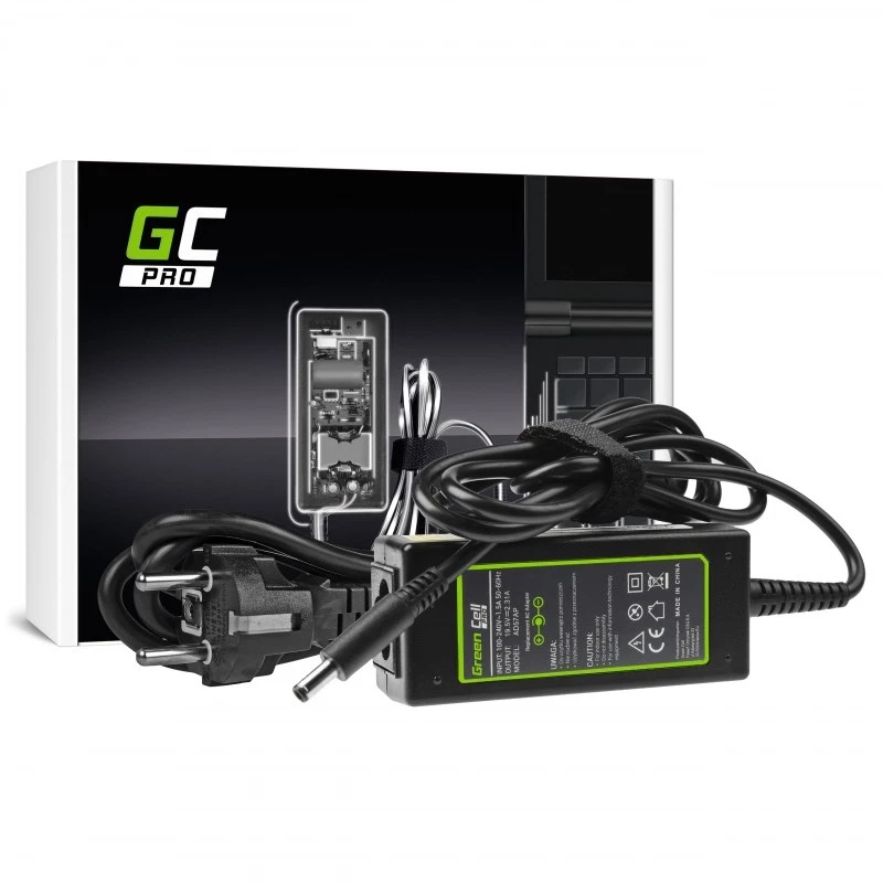 Virtalähde Green Cell AD57AP 45W 19,5V 2,31A Dell-kannettaville, sisäkäyttöön, musta