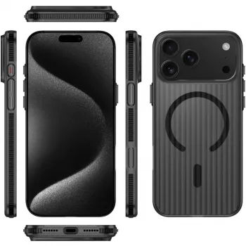 4smarts Design Case Aero iPhone 17 Pro Max, musta (541642)