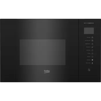 Kalusteisiin asennettava grilli-mikroaaltouuni BEKO BMGB25353B 25 L, 900 W mikroaaltouuni, 1000 W grilli, digitaalinen ajastin, musta