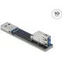 USB-adapteri DELOCK 67421 — USB Type-A – Type-A, musta