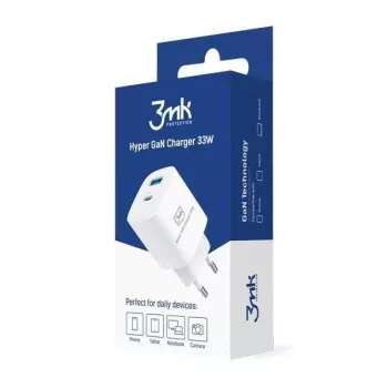 Laturi 33W GaN PD 1xUSB-A+1xUSB-A
