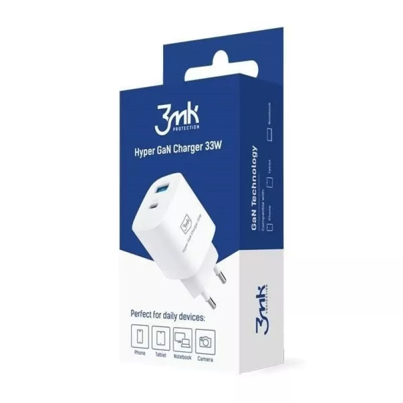 Laturi 33W GaN PD 1xUSB-A+1xUSB-A