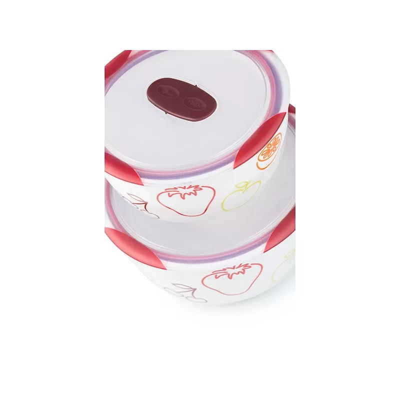 Kulho-sarja OURSSON BS4781RC/DC pyöreä keramiikka 3L valkoinen 2 kpl