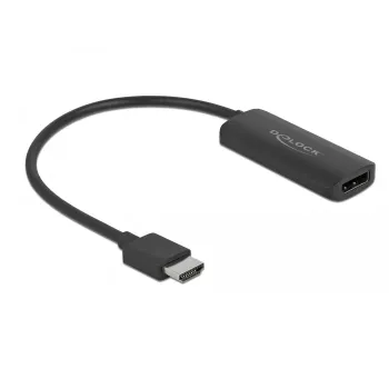 Adapteri HDMI-A uros DisplayPort naaras 4K 60 Hz DeLOCK 63206
