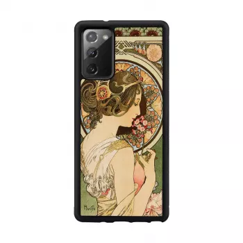 Suojakotelo Man and Wood Galaxy Note 20 primrose musta