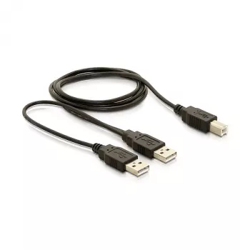 DELOCK kaapeli USB 2.0 B -> USB-A Power + Power/Data