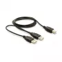 DELOCK kaapeli USB 2.0 B -> USB-A Power + Power/Data