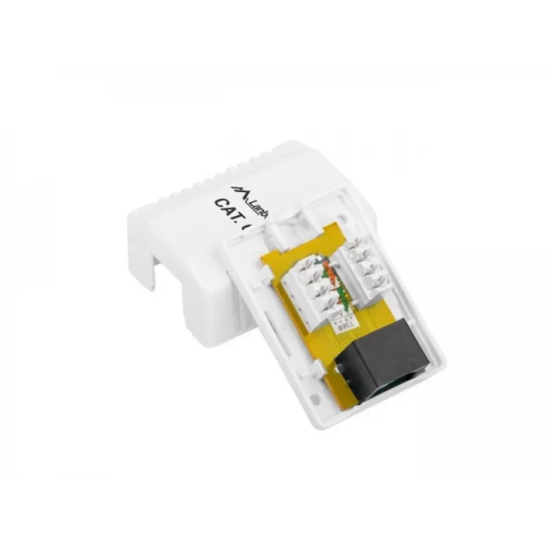 LANBERG kojerasia RJ-45 OU6-0001-W, Cat6, valkoinen