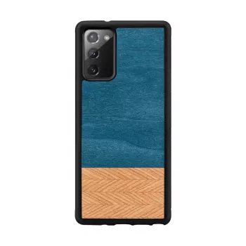 Älypuhelinkotelo Man and Wood Galaxy Note 20 Denim musta – suojaava kotelo denim-tyyliin