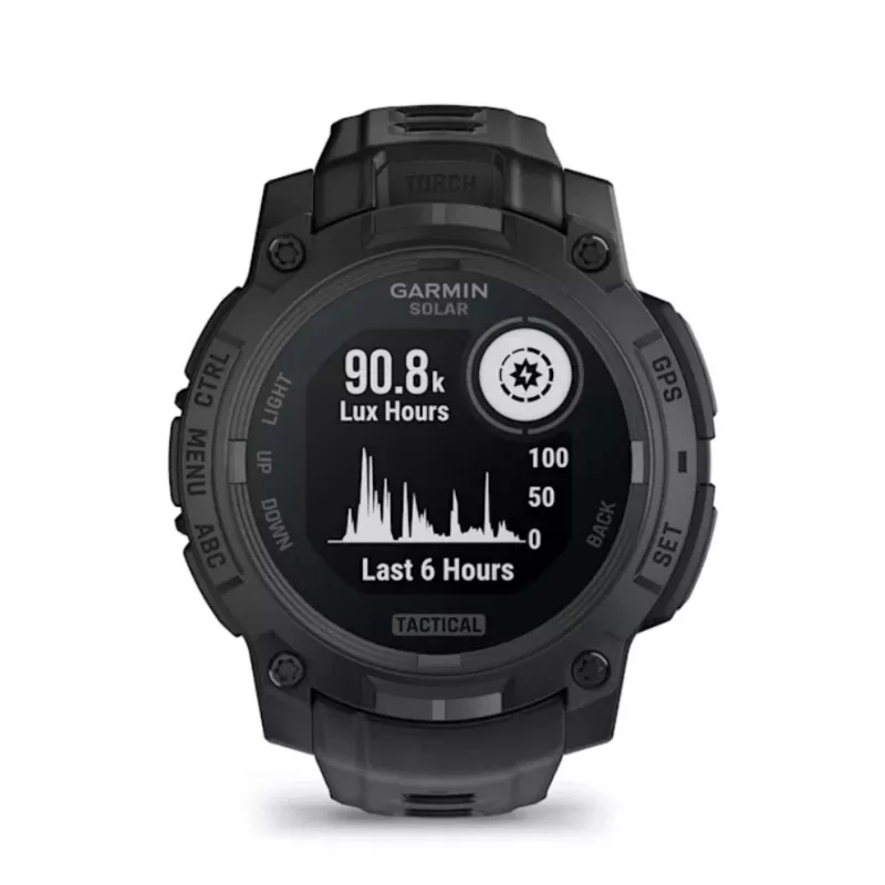 Älykello GARMIN Instinct 3 45 mm Solar Tactical Edition musta — 45 mm, aurinkolataus, GPS, sykemittari