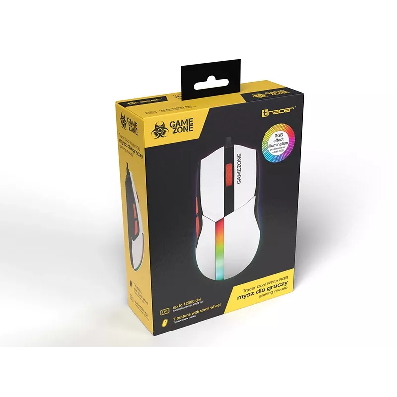 Hiiri Tracer 47417 Gamezone Cool valkoinen RGB USB