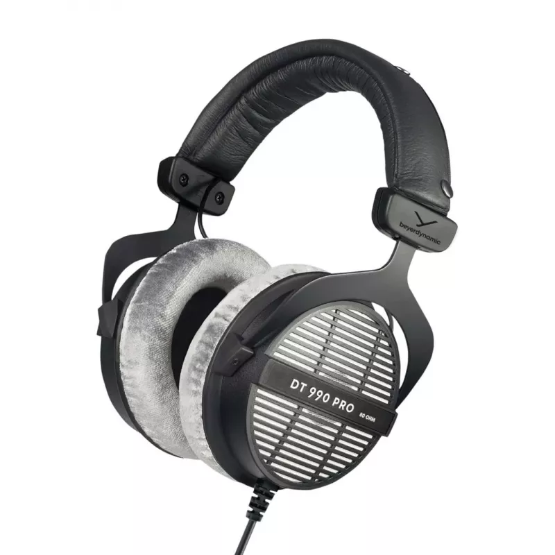 Studiokuulokkeet Beyerdynamic DT 990 PRO 80 Ω, johdollinen, korvan ympäri, 3 m kaapeli, musta