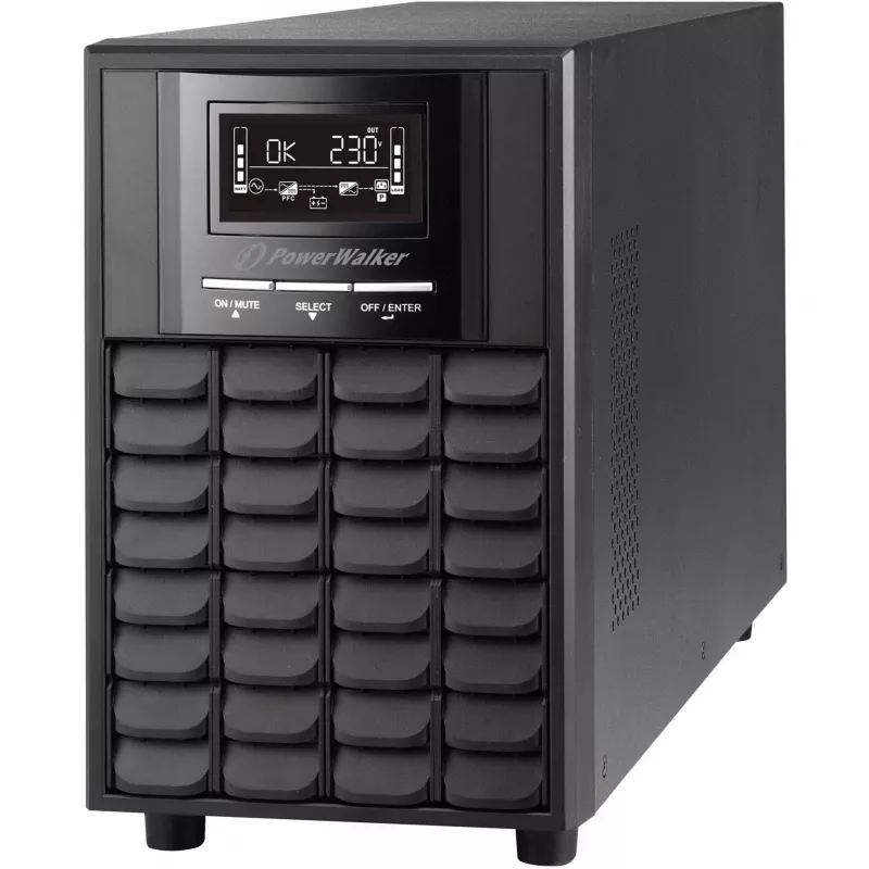 PowerWalker VI 1100 CW Line-Interactive-UPS 1100 VA (1,1 kVA), 770 W, 7 Ah, RS-232, USB, musta