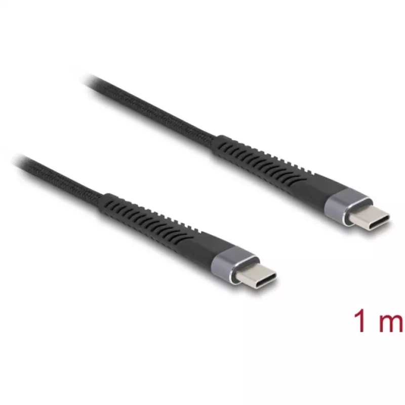 USB-kaapeli DeLOCK 81124 USB 2.0 1m USB C musta