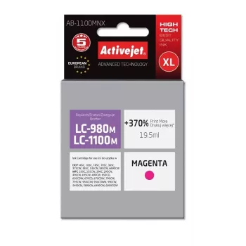 Activejet AB-1100MNX muste (korvaa Brother LC1100/LC980M; Supreme; 19,5 ml; magenta)
