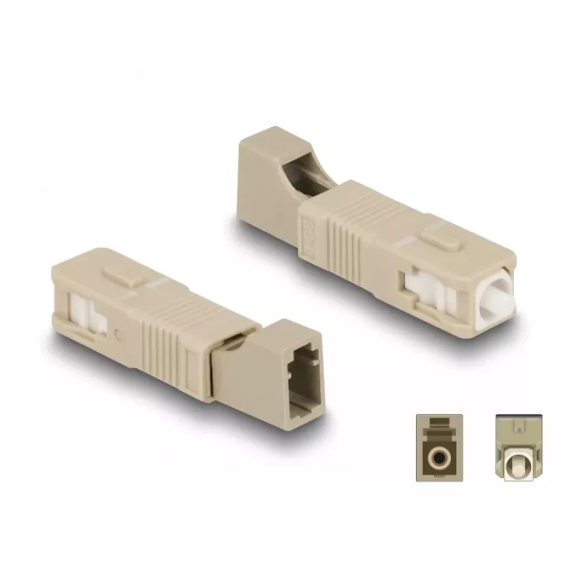 DeLOCK hybridijatkos kuitu SC Simplex uros LC Simplex naaras beige